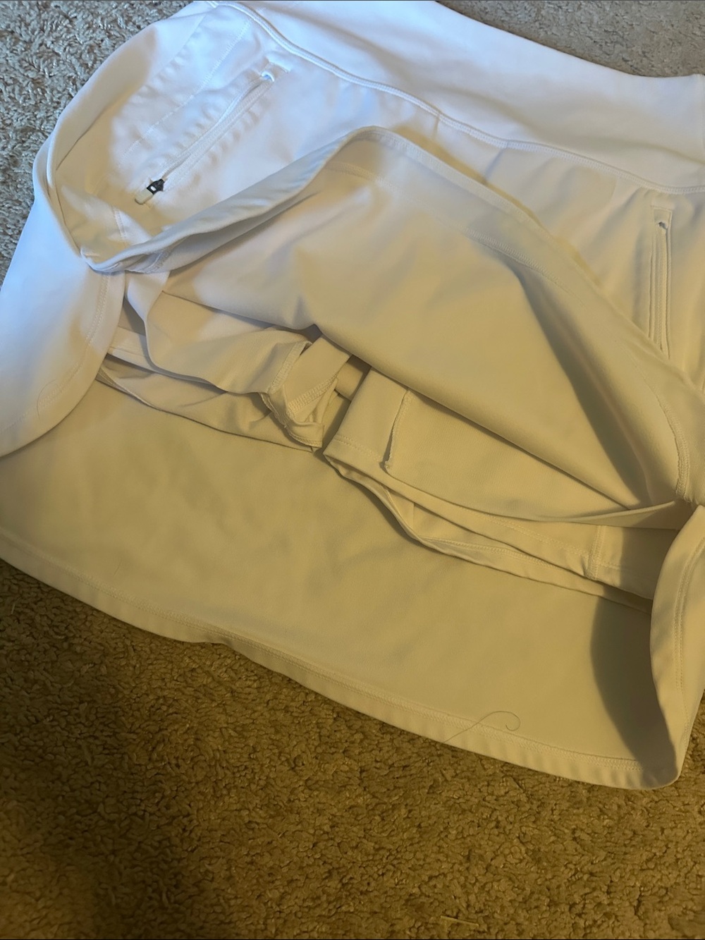 Athleta White Golf Skort with Zip Pockets - Picture 2 of 3